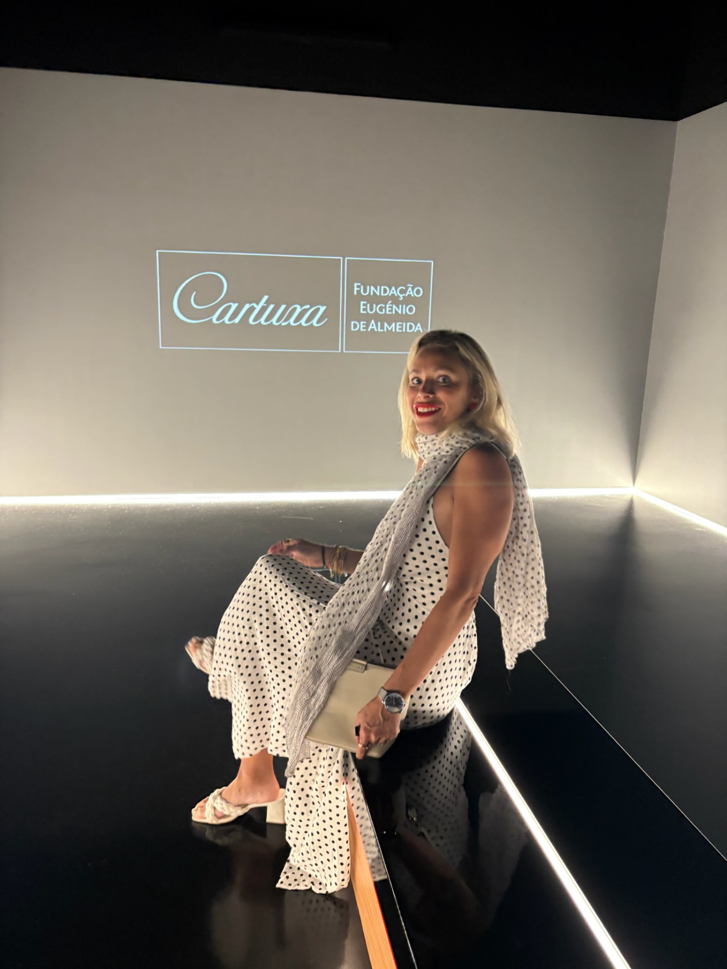 Cris dos Vinhos em evento da Cartuxa